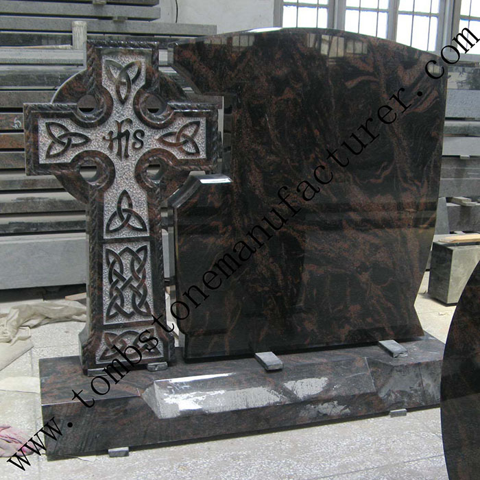 cross carving headstone3